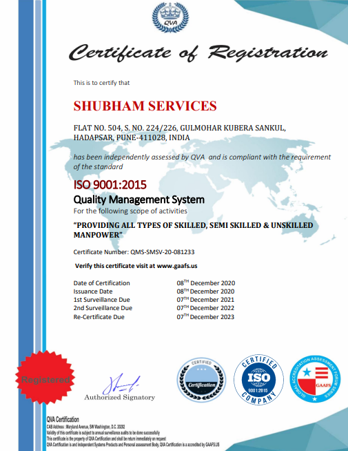 ISO CERTIFICATE